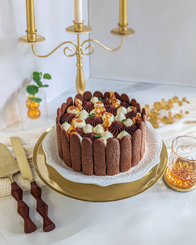 Whiskey Chocolate Charlotte Cake Whiskey Chocolate Charlotte Cake