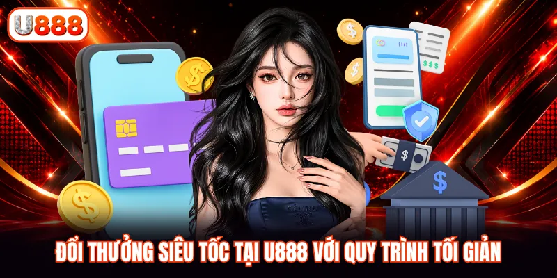Đổi thưởng siêu tốc tại U888 với quy trình tối giản