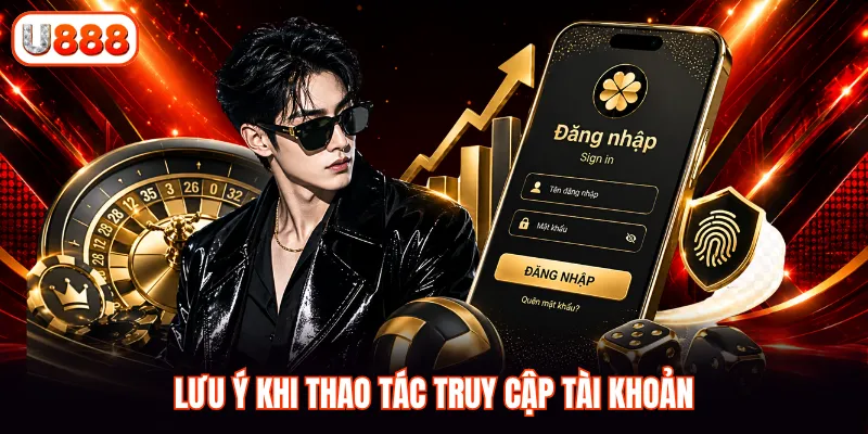 Lưu ý khi thao tác truy cập tài khoản